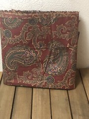 Vintage Paisley Floral Fabric Red Multicolor Cotton 98” By 3yards Extra Wide NEW