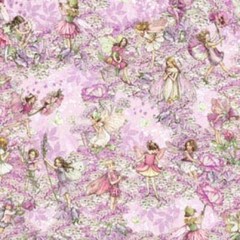 Flower Fairies By Michael Miller Fabric – Pink Allover Fairies #DC5057
