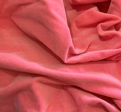 Hand Dyed Flamingo Pink – Cotton Velveteen Fabric