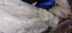 Big Lot of Fabric Quilting Crafts Lace Projects Various