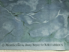RJR Fabric Works MONTICELLO Jinny Beyer BLUE Cotton 2+ yds ~45″ x 76″