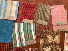 BEACON HILL 25 Pcs Mixed Lot 5″ – 16 1/2″ Fabric Samples