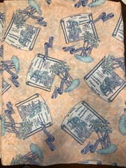 America Commerce Cotton Fabric San Francisco, Australia 45″ Wide 7 ¾ Yards