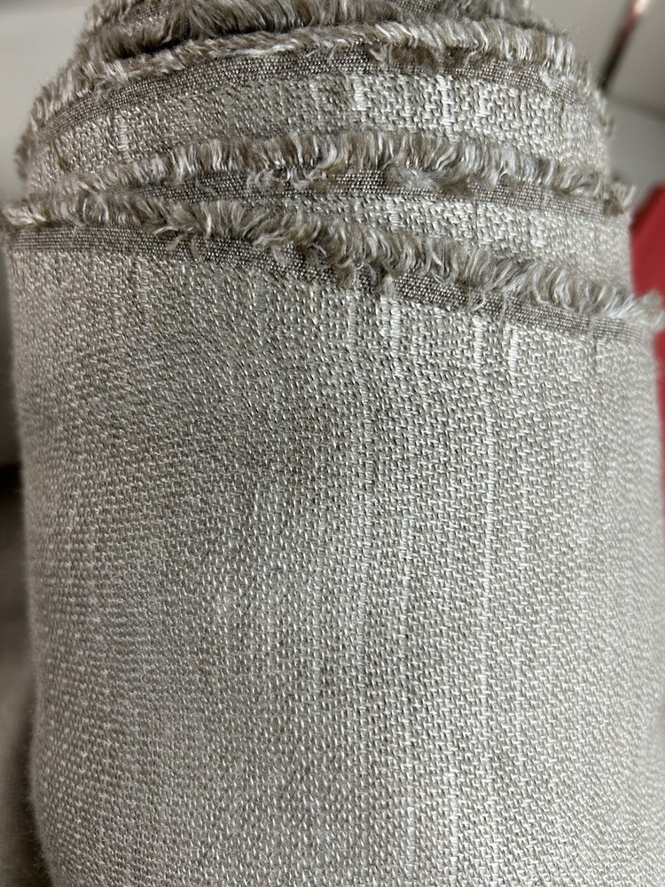 Beige Upholstery Fabric by the yard Thick Indoor/Outdoor? Reversible 56.5″
