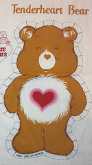 Vintage Care Bears~Cut & Sew~Stuffed Toy~Fabric Panel~Birthday & Tenderheart