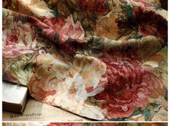Vintage French Luxury Flowers Decorative Jacquard Tapestry Fabrics 58″Wide New