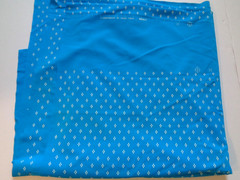 Spandex 4-Way Stretch Fabric Piece Swimwear Quality Turquoise Italy 56×59