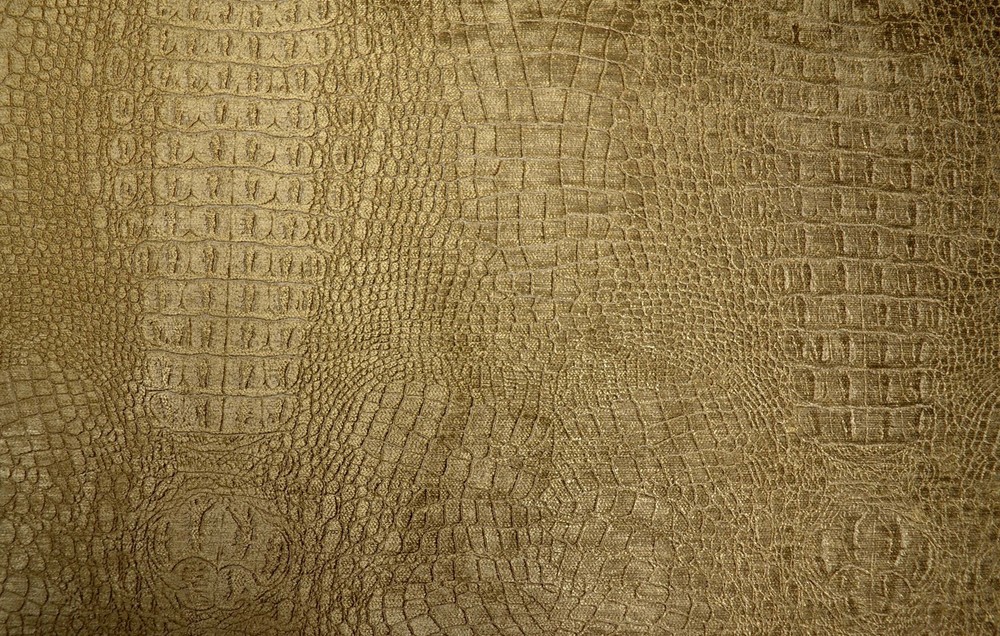 Wendy Caramel Dark Gold Bronze Reptile Skin Chenille Upholstery Regal Fabric