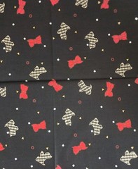 1997 Daisy Kingdom Scottish Terrier Puppy Dog Plaid Red Bows Fabric 2 Yards