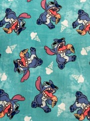 Stitch Ice Cream Fleece Fabric/ Stitch Fleece Fabric / Sold By The Yard