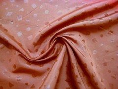 Terrific TERRACOTTA CLAY CINNAMON Tone on Tone Light Weight Print TAFFETA Fabric