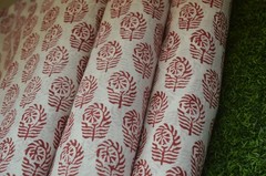 NO TARRIF CHARGES 100%✅ZK_135 Hand Block Floral Print 100%Cotton 10 Yard Fabric#