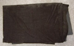 Black Faux Suede Knit Fabric – 2 yards – Polyester Blend