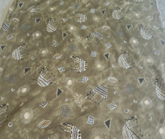 100% Rayon Challis Fabric African Animal Print On Olive Green 58″W x 2 Yards
