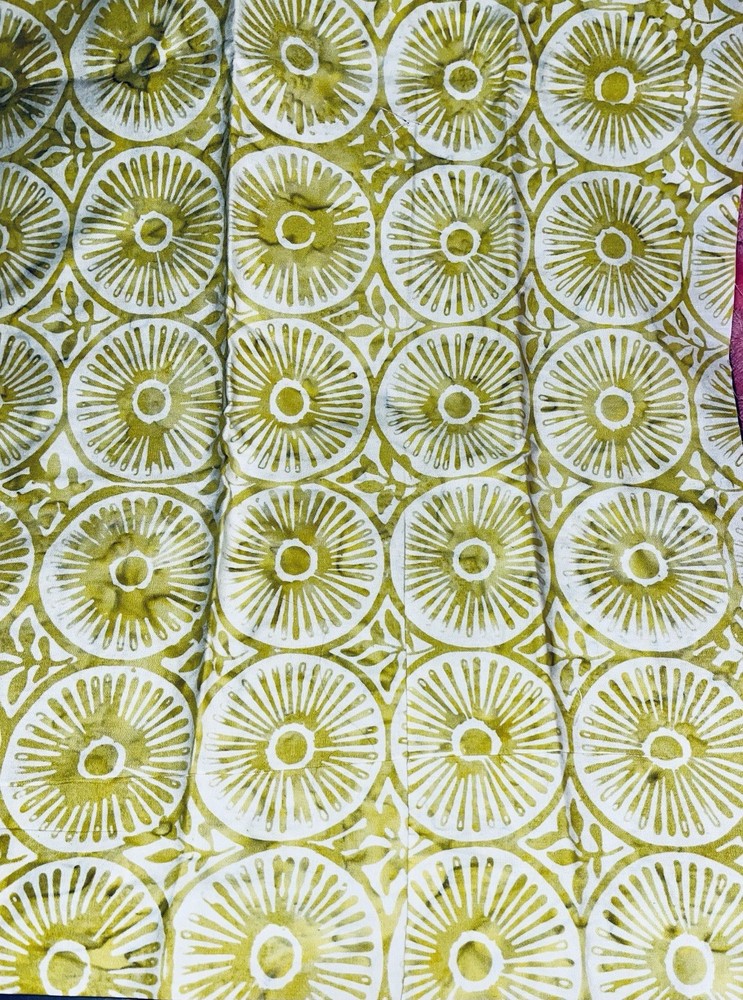 Beautiful Longitude Medallion Batiks Kate Spain in Citrine by Moda 22″X 14″