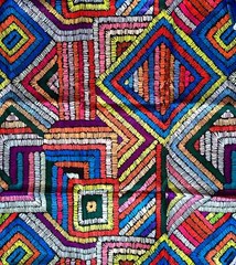 African Print, Satin Fabric- Rainbow “Kissi”, Per Yard or Wholesale