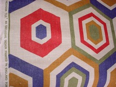 1-1/4Y Lee Jofa Groundworks GWF-2901 Hexagon Tile Linen Print Upholstery Fabric