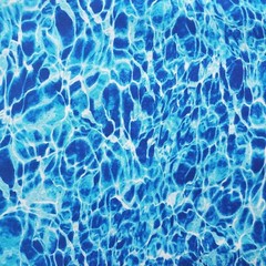 WATER WAVES LAKES OCEAN DEEP BLUES COTTON FABRIC FQ