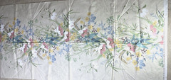 Vtg House N Home Fabrics & Draperies Floral Cotton 1985 Fabric Sz 54″ W x 26″ L