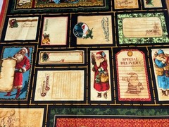 2 CUTS COTTON QUILT FABRIC, CHRISTMAS EMPORIUM, GRAPHIC 45, WILMINGTON