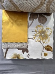 Kravet Couture fabric sample “Weaves / Modern Colors Vol. II” Saffron colorway