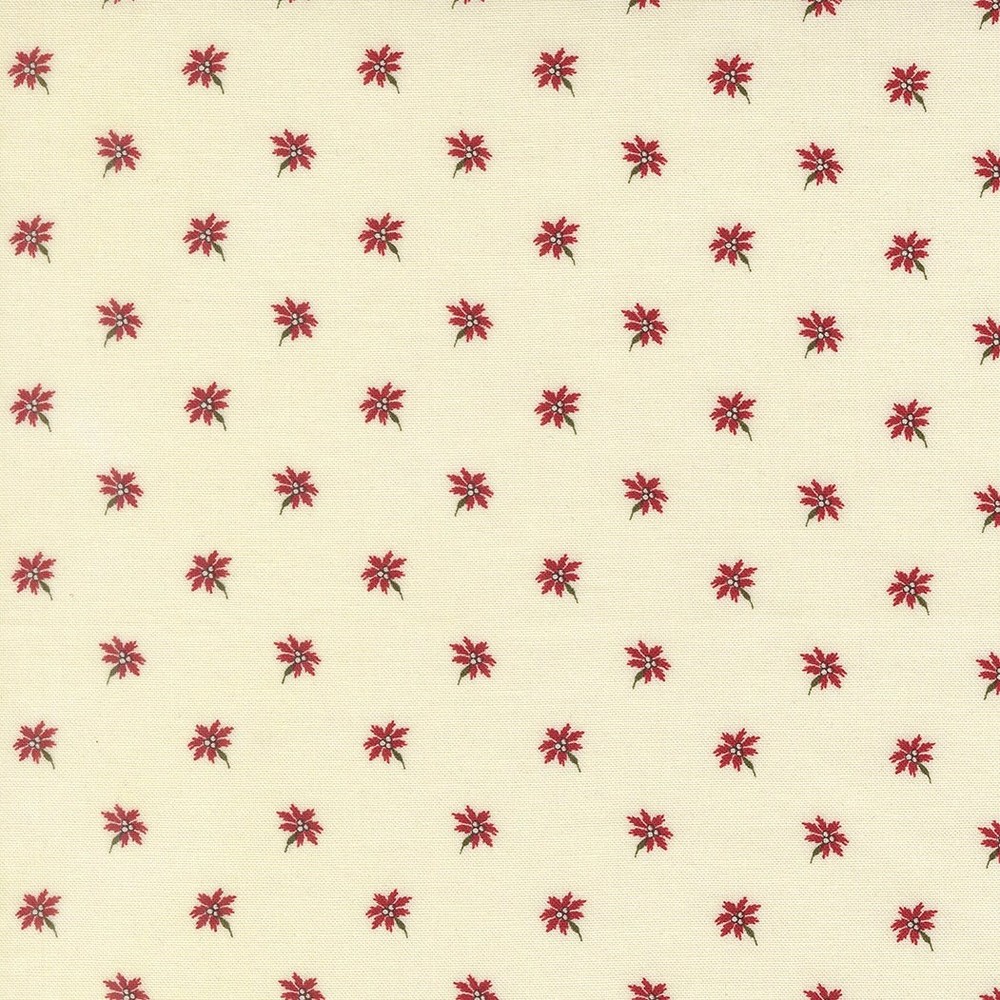 MODA – Joyful Gatherings II by Primitive Gatherings – Poinsettia Small 1/4yd