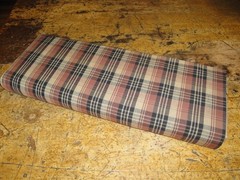 Black Brown Wheat Tri Plaid Homespun Fabric | Home Decor Rustic Farmhouse Cabin