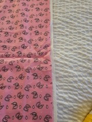 Pink Double Horseshoe Western Fabric Wild Wild West Paisley 70″x40″ Cotton Quilt