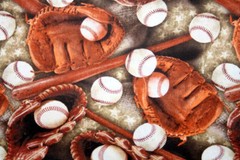 TIME FOR BASEBALL – 100% COTTON FABRIC