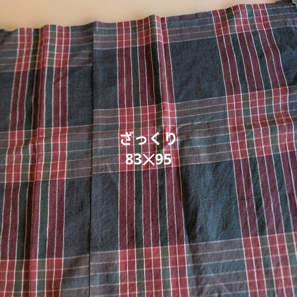 Vintage Grid Pattern Fabric Scraps Cloth Remnant Creative DIY Projects