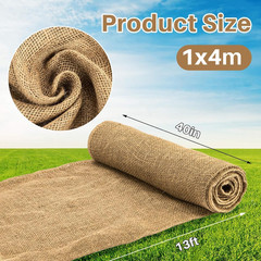 Burlap Fabric Roll – Garden Burlap Fabric Roll 40″ X 13 Feet Natural Burlap