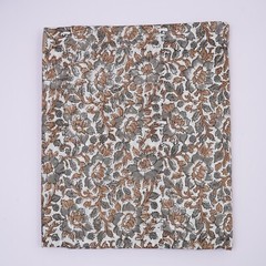 5 Yard Cotton Fabric Hand Block Print Pure Sanganeri Running Indian Vintage