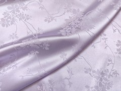 Floral Jacquard Satin Fabric 58” Wide Silky Charmeuse Fabric For Gown Kimono