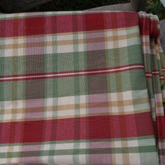 Multi White Red Green Fabrics Timeless Stripe Plaid 45″x2.5 Yards