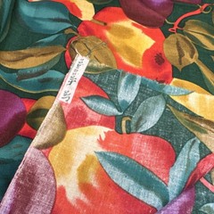 The Alexander Henry Collection Fruit & Leaves Print Fabric 3 yards 30 inches