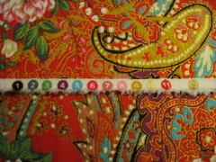 FLORAL Fabric by Charles BrotHers Design Metallic Accents 43 X 66 inches.