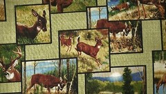 Quilting Treasures Realistic Whitetail Deer Bucks ~ 100% Cotton Quilt Fabric BTY