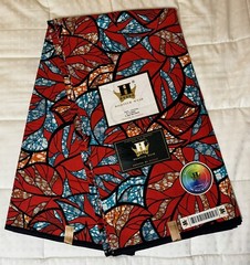 Ankara/Kitenge Fabric from Tanzania, 6 Yards of African Wax Print, 100% cotton