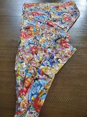 DISNEY Characters Custom Print Spandex Stretch Cotton Fabric 110 x 54 In New