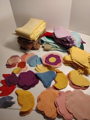 Solid Color Scrap Fabric Small Pieces + Strips Quilting Applique – 1 1/2 Pounds