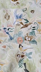 Birds By Rae Richie By the yard by 43 inches cotton print Dear Stella