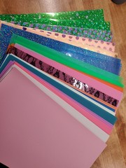 WHOLESALE LOT 10 Bulk PVC Jelly Sheets Crafting Fabric for Sewing Bow Making