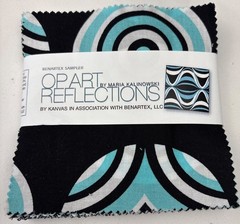 Benartex Op Art Reflections Charm Pack 5″x5″ 42 Pieces Cotton Quilting Fabric