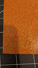 Orange Glitter faux leather vinyl 12″ x 54″ rolls sewing embroidery purses