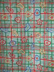 “Tis The Season” CHRISTMAS FABRIC FOR Jo-Ann Stores Green Multi SBTY X 44″ W