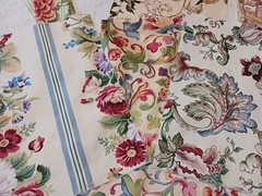 Express Stock 15 Cotton Fabric Samples Light Florals Cream Pink Red 12×16 Metall