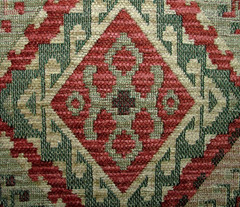Rosso Kilim Chenille Fabric Curtain Upholstery Cushion Throws Footstool Use