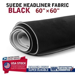 60×60 Inch Black Headliner Fabric Material DIY for Car/Truck/SUV Roof Upholstery