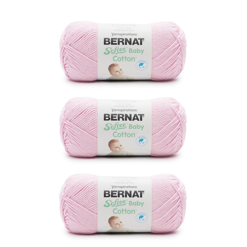 Bernat Softee Baby Cotton Petal Yarn – 3 Pack of 3 Pack,