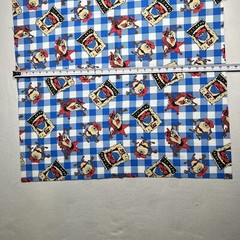 Taz 1994 Fabric 30”x30” Warner Brothers pre-cut Taz Caveman print
